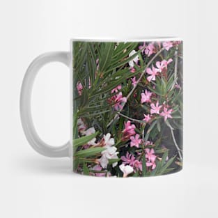 Pink and White Flower Bush Mug